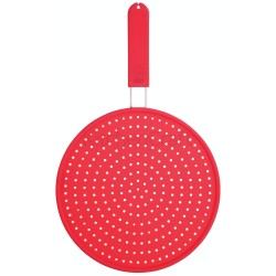 Colourworks Silicone Splatter Screen, Red