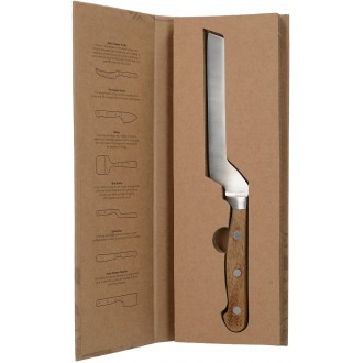 Creative Tops Gourmet Cheese Brie Cheese Knife with Wooden Handle, 25.5 cm (10”) , Brown/Silver
