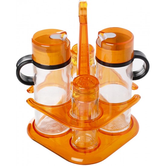 Serveware Tatay 4 Cruet Set, Orange 4 Piece by