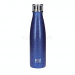 BUILT Perfect Seal Insulated Stainless Steel Water Bottle/Thermal Flask with Leakproof Cap, 500ml, Blue Glitter