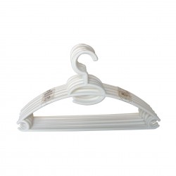 Home Basics 10-Pack Plastic Hanger, White