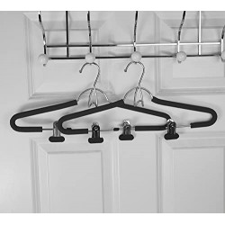 Home Basics Sunbeam 2-Pack Foam Hangers with Hooks