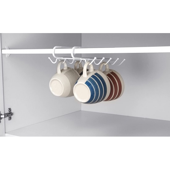 Shop quality Home Basics Under The Shelf Vinyl Coated Steel 6 Hook Mug Rack, Silver in Kenya from vituzote.com Shop in-store or online and get countrywide delivery!