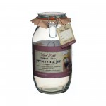 Home Made Glass 2.1 Litre  Air Tight Preserving Jar