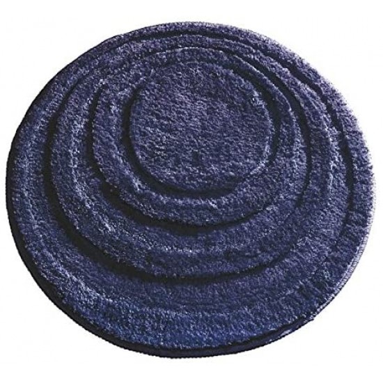 Shop quality InterDesign Microfiber Round Bathroom Shower Accent Rug, 24" Inches - Navy Blue in Kenya from vituzote.com Shop in-store or get countrywide delivery!