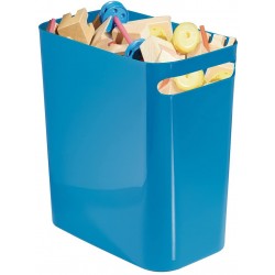 Interdesign UNA 12 '' Trash Bin, Blue