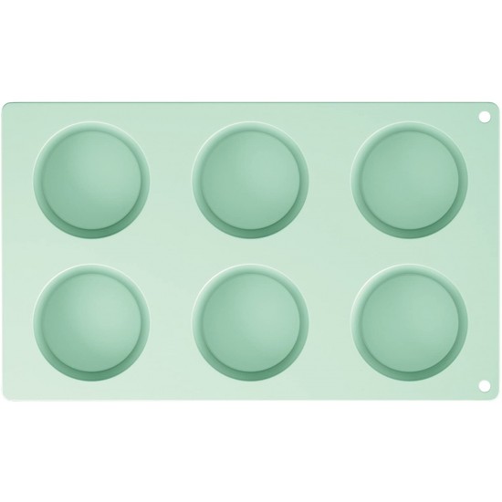 Katie Alice 6-Hole Light Green Silicone Muffin Cake Mould Tray