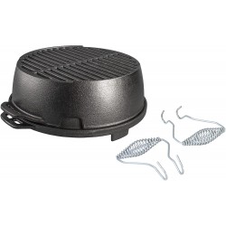 Lodge Cast Iron Round Kickoff Grill, 12 inch
