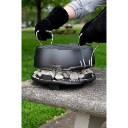 Lodge Cast Iron Round Kickoff Grill, 12 inch