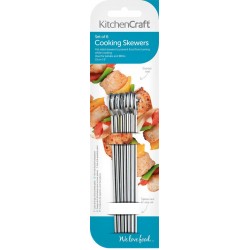 Kitchen Craft 15cm Flat Sided Skewers, Pack of 6