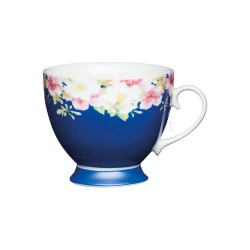 Kitchen Craft Fine China Blue Border Mug, 400ml