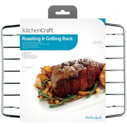 Kitchen Craft Heavy-Duty Chrome-Plated Grilling and Roasting Rack, 26 x 21 cm (10" x 8.5")
