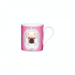 Kitchen Craft Set of China Pink Dog Mini Mug, 250ml