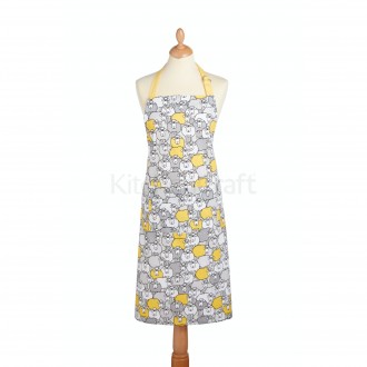 Kitchen Craft Yellow Sheep 100% Cotton Apron