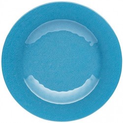 KitchenCraft "We Love Summer" Ceramic-Style Melamine Dinner Plate - Blue