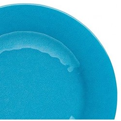 KitchenCraft "We Love Summer" Ceramic-Style Melamine Dinner Plate - Blue