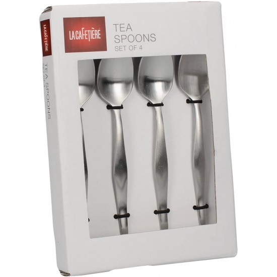 Shop quality La Cafetière Core Set of 4 Tea Spoons, 17.1 cm (6¾") in Kenya from vituzote.com Shop in-store or online and get countrywide delivery!