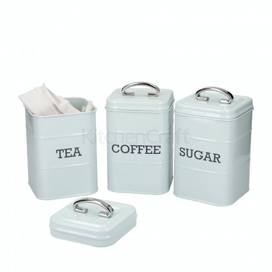 Shop quality Living Nostalgia Tea/Coffee/Sugar Canisters in Gift Box, Steel, Vintage Blue in Kenya from vituzote.com Shop in-store or online and get countrywide delivery!