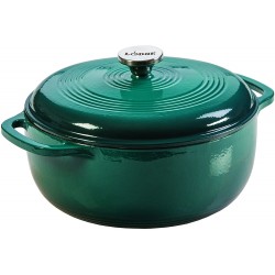 Lodge 5.6 liters Enameled Cast Iron Dutch Oven. (Lagoon)