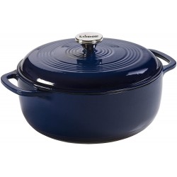 Lodge Enameled Dutch Oven, 5.6 Liter Indigo