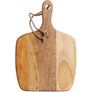 Master Class Mango Wood Square Wooden Serving Paddle / Antipasti Board, 28 x 41 cm (11" x 16"), Brown