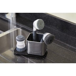 Master Class Tidy with Sponge Holder & Brush Caddy, Stainless Steel