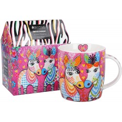 Maxwell & Williams Love Hearts Zig Zag Zebra Mug Gift Boxed Porcelain