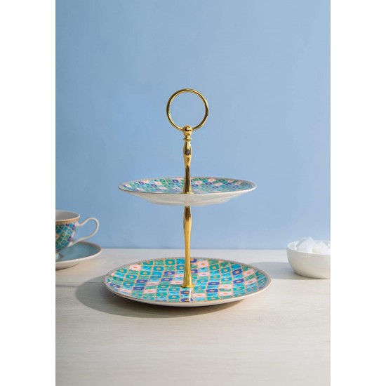 Shop quality Maxwell & Williams Teas & C’s Kasbah Cake Stand in Gift Box, Porcelain, Mint Green, 2 Tiers in Kenya from vituzote.com Shop in-store or online and get countrywide delivery!