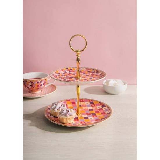 Shop quality Maxwell & Williams Teas & C’s Kasbah Cake Stand in Gift Box, Porcelain, Rose, 2 Tiers in Kenya from vituzote.com Shop in-store or online and get countrywide delivery!