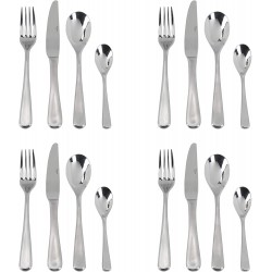 Mikasa Ciara Philo 16 Piece Luxury Stainless Steel Cutlery Set, Gift Boxed