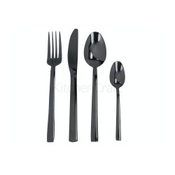 Mikasa Diseno Luxurious Black Cutlery Set, 16 Pieces