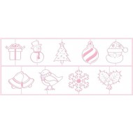 Sweetly Does It Christmas 3D Embossing Cutters, 3 Pieces, Multi-Colour