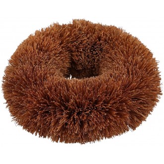 Natural Elements Coconut Scourer, Coconut Fibres, Brown, 8.5 x 9 x 3 cm