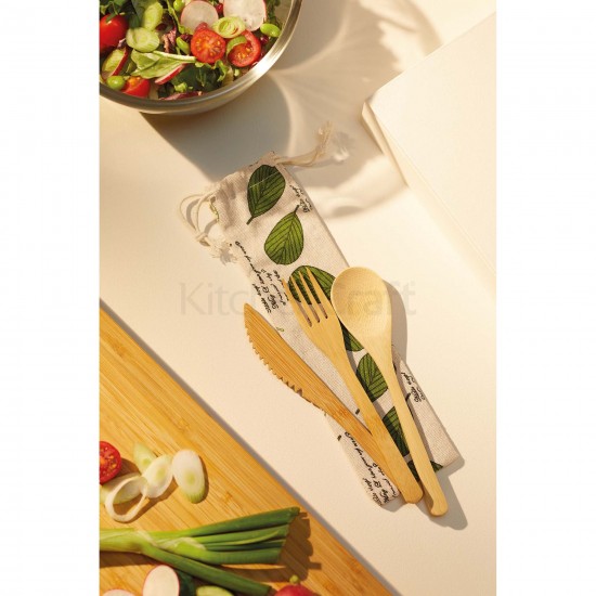 Shop quality Natural Elements Reusable Bamboo Cutlery Set in Fabric Pouch in Kenya from vituzote.com Shop in-store or online and get countrywide delivery!