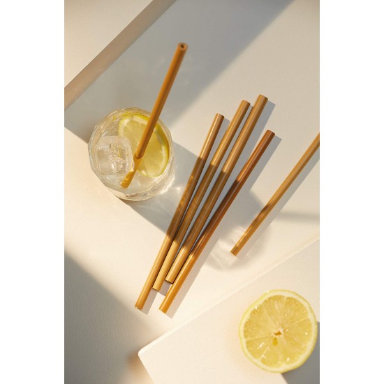 Shop quality Natural Elements Reusable Straws, 10 Piece Bamboo Straw Set with Cleaning Brush, 19cm in Kenya from vituzote.com Shop in-store or online and get countrywide delivery!