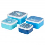 Premier Mimo Set of 4 Blue Shark Lunch Boxes