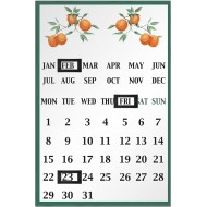 Premier Orange Grove Magnetic Fridge Calendar