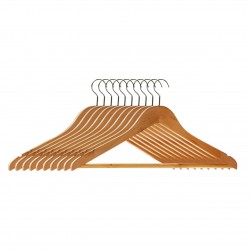 Premier Wooden Clothes Hangers - Set of 10