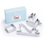 Sweetly Does It 3D Christmas Cookie Cutters, Santa's Sleigh Design, Metal