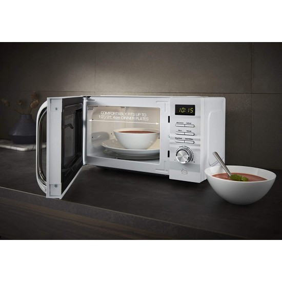Utensils Gadgets Swan White Symphony Digital Microwave