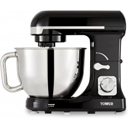 Tower 3-in-1 Stand Mixer with 6 Speeds and Pulse Setting, 1000 Watts
