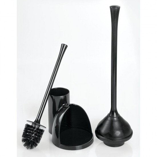 Shop quality InterDesign Una Slim Toilet Bowl Brush & Plunger, Black in Kenya from vituzote.com Shop in-store or online and get countrywide delivery!