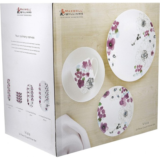 Maxwell & Williams Viola Coupe Dinner Set 16 Piece Gift Boxed, FX0311 Shop quality Maxwell & Williams Viola Coupe Dinner Set 16 Piece Gift Boxed in Kenya from vituzote.com Shop in-store or online and get countrywide delivery!