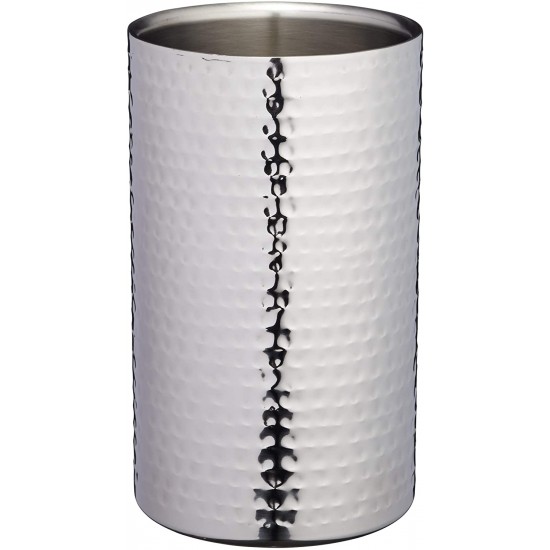BarCraft Double-Walled Stainless Steel Wine Bottle Cooler, 12 x 20 cm (4.5" x 8") - Hammered Finish, BCWCOOLHAM Shop quality BarCraft Double-Walled Stainless Steel Wine Bottle Cooler, 12 x 20 cm (4.5" x 8") - Hammered Finish in Kenya from vituzote.com Shop in-store or online and get countrywide delivery!