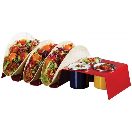 Shop quality World of Flavours Carbon Steel Taco Holder and Dip Pot Set - Gift Boxed in Kenya from vituzote.com Shop in-store or online and get countrywide delivery!