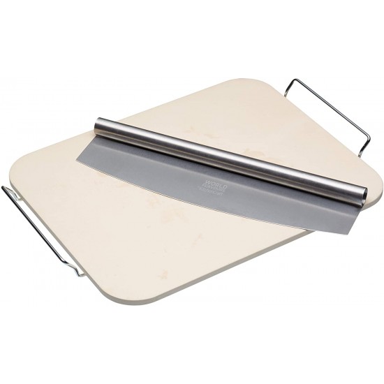 Shop quality World of Flavours Italian Large Rectangular Ceramic Pizza Stone & Cutter in Kenya from vituzote.com Shop in-store or online and get countrywide delivery!