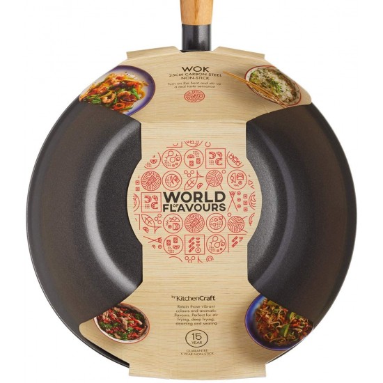 Shop quality World of Flavours Oriental Carbon Steel Non-Stick Wok, 20cm in Kenya from vituzote.com Shop in-store or online and get countrywide delivery!