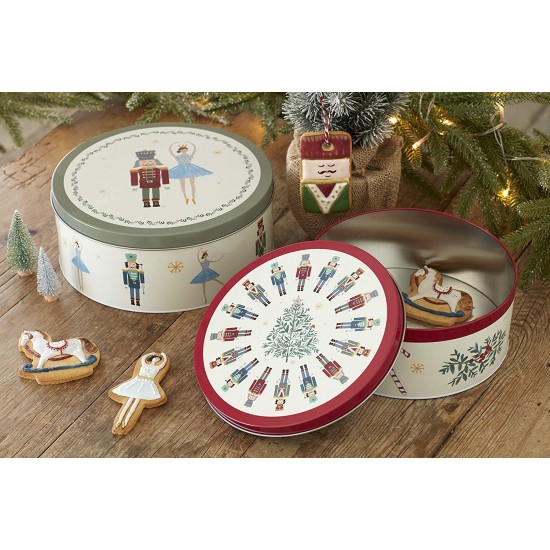 Shop quality The Nutcracker Collection Christmas Cake Storage Tins, Stainless Steel, Multi-Colour, Set of 2 in Kenya from vituzote.com Shop in-store or online and get countrywide delivery!