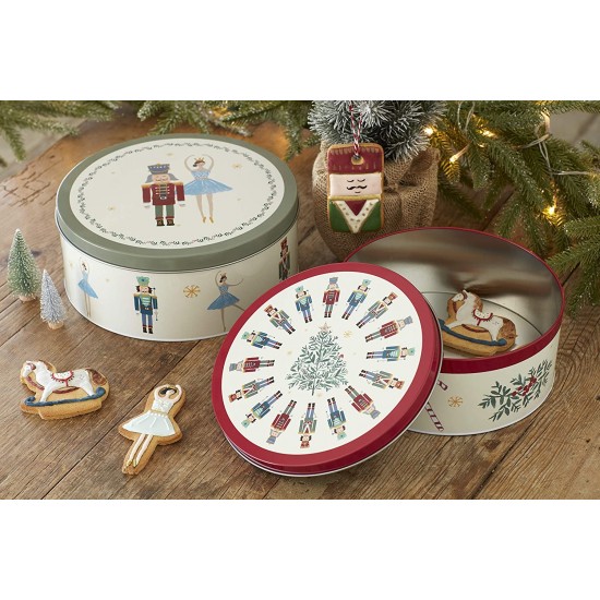The Nutcracker Collection Christmas Cake Storage Tins, Stainless Steel, Multi-Colour, Set of 2, KCXMCAKETIN2PC Shop quality The Nutcracker Collection Christmas Cake Storage Tins, Stainless Steel, Multi-Colour, Set of 2 in Kenya from vituzote.com Shop in-store or online and get countrywide delivery!