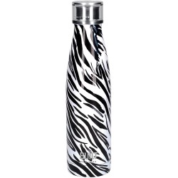 BUILT Leakproof Insulated Water Bottle/Thermal Flask, Stainless Steel, 500ml, Zebra